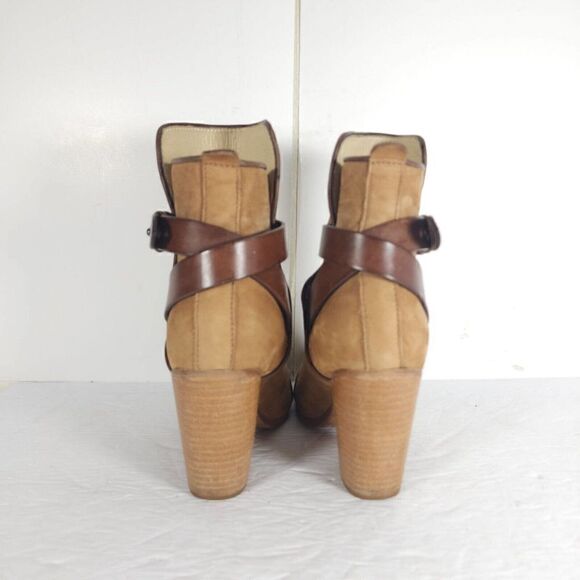 Rag & Bone Women's Harrow US6,5 EU37 Tan Suede Cap Toe Heel Ankle Boots - Picture 11 of 14